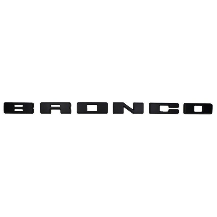 Ford Racing M-1447-BLMB 2021-2025 Bronco Grille Lettering Overlay Kit-Black