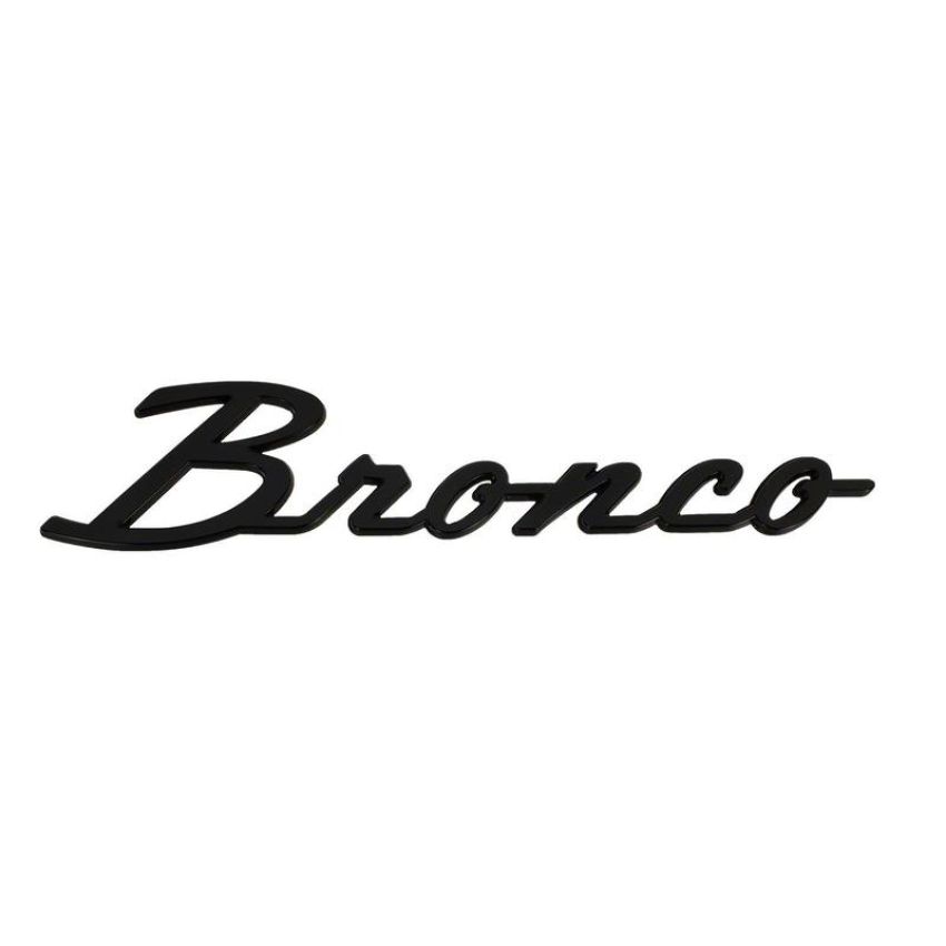 Ford Racing M-1447-BSGS 2021-2025 Bronco Classic Script Fender Badge Kit-Gloss Black