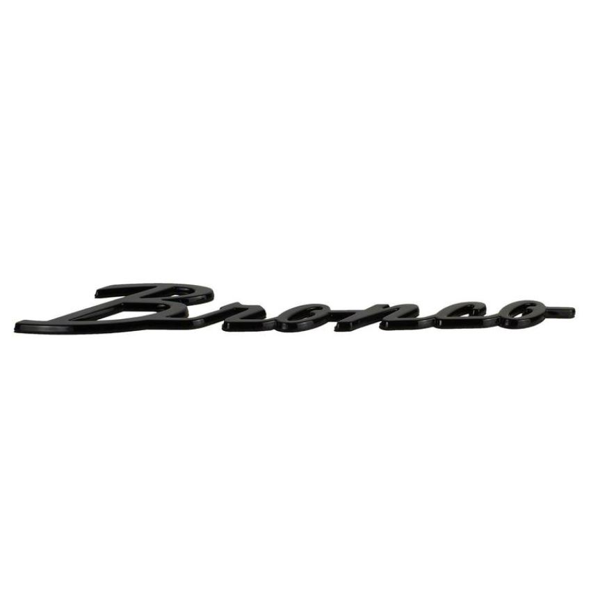 Ford Racing M-1447-BSGS 2021-2025 Bronco Classic Script Fender Badge Kit-Gloss Black