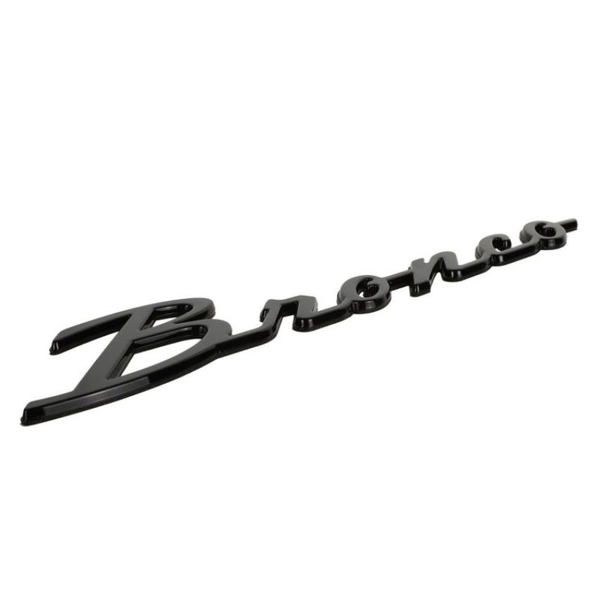 Ford Racing M-1447-BSGS 2021-2025 Bronco Classic Script Fender Badge Kit-Gloss Black