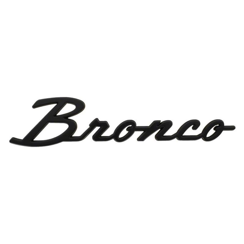 Ford Racing M-1447-BSMB 2021-2025 Bronco Classic Script Fender Badge Kit-Matte Black