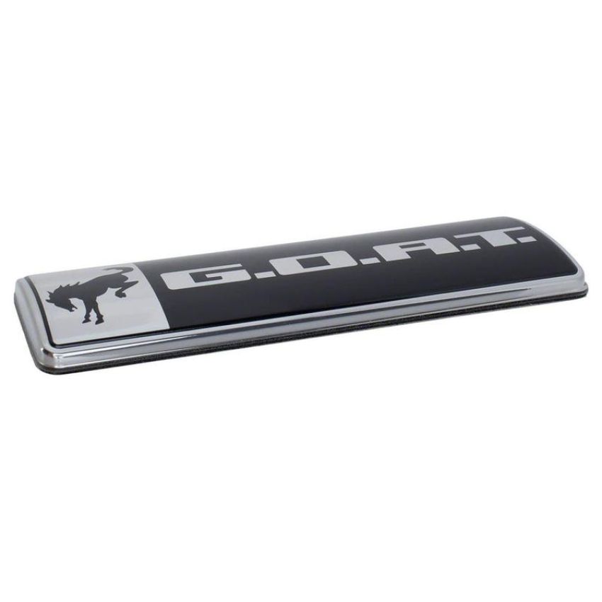 Ford Racing M-1447-GOAT Bronco/Bronco Sport G.O.A.T. Badge-Black/Chrome