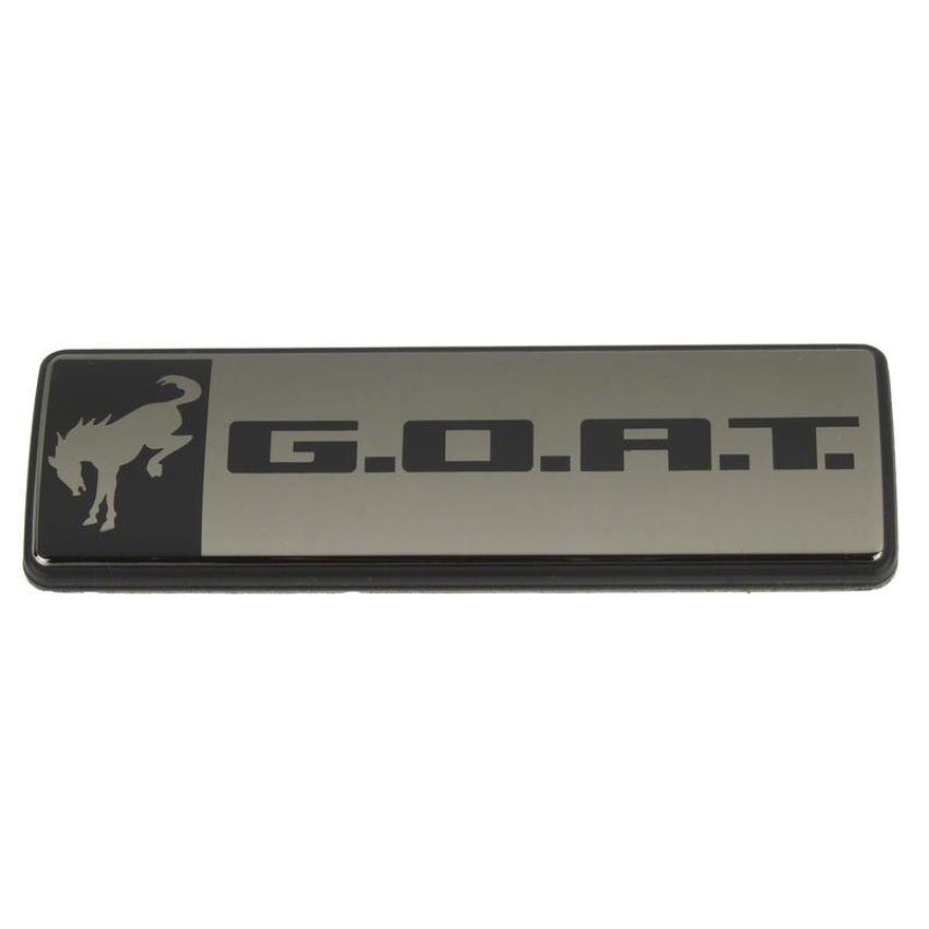 Ford Racing M-1447-GOATBLK Bronco/Bronco Sport G.O.A.T. Badge-Black/Black