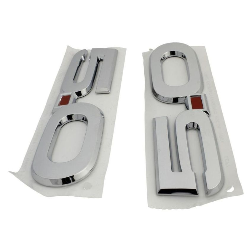 Ford Racing M-1447-M50A 2015-2023 Mustang 5.0L Fender Emblems/Badges-Chrome-Pair