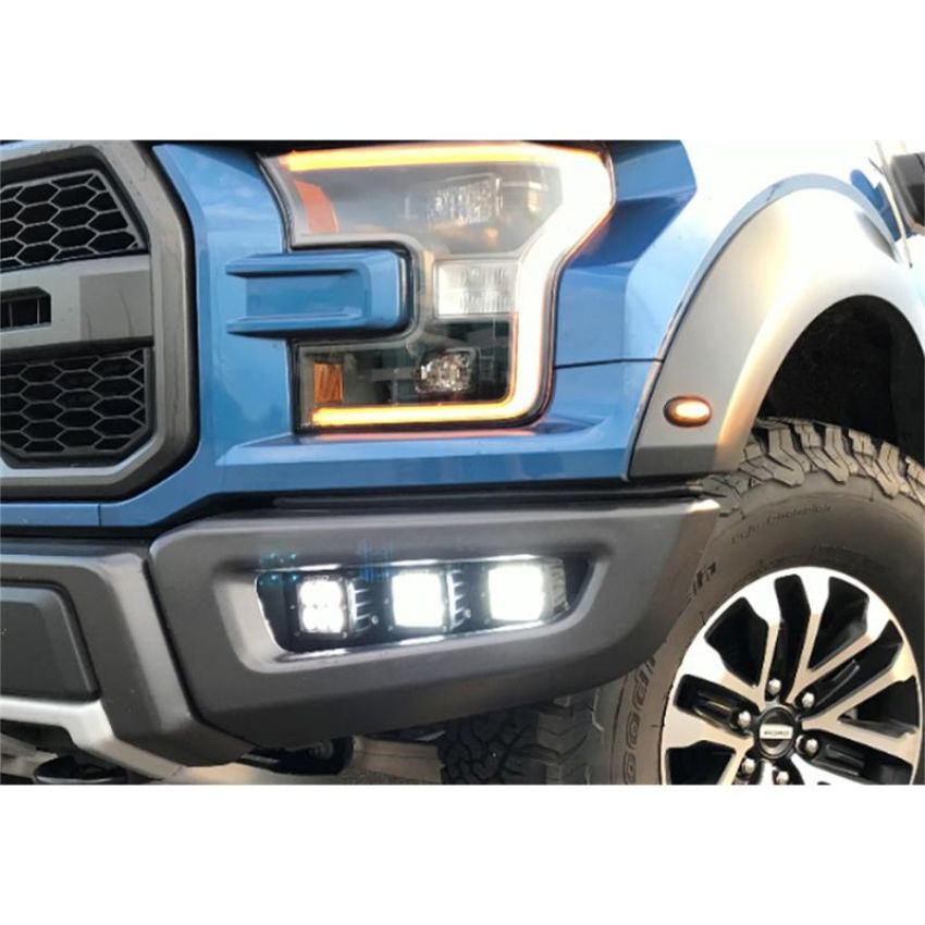 Ford Racing M-15200-RFL 2017-2020 Ford Performance Parts By Rigid F-150 Raptor Off-Road Fog Light Kit