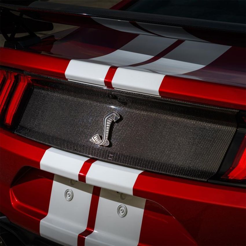 Ford Racing M-16600-MCF 2020-2022 GT500 Carbon Fiber Rear Deck Lid Trim Panel