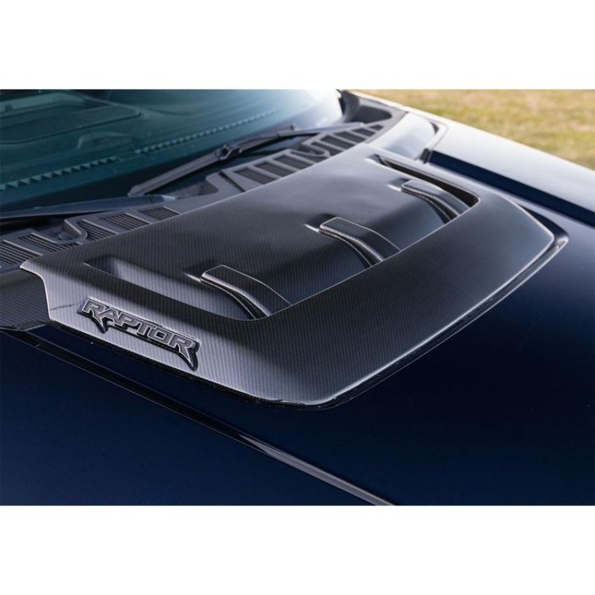 Ford Racing M-16628-FG 2021-2025 F-150 Raptor Carbon Fiber Hood Vent & Trim-Gloss