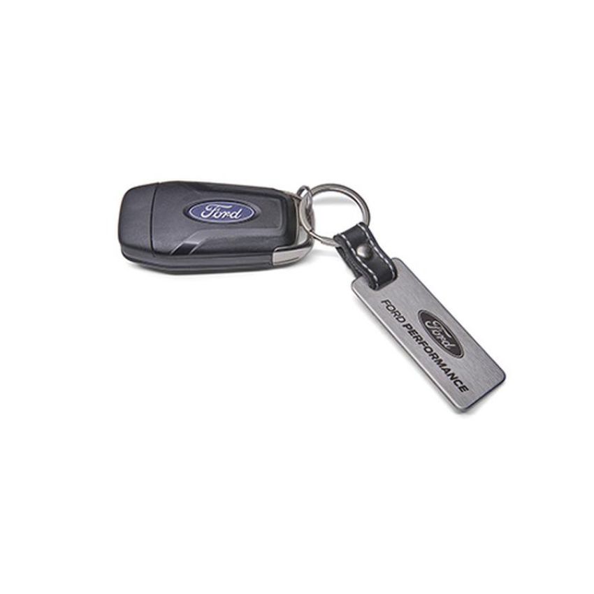 Ford Racing M-1800-FP Ford Performance Carbon Fiber & Stainless Steel Keychain
