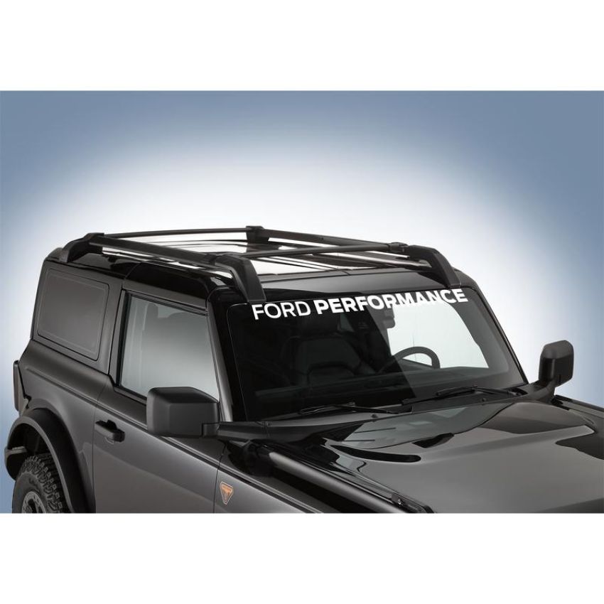 Ford Racing M-1820-BRW 2021-2025 Ford Performance Bronco Windshield Banner-White