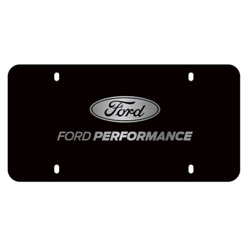 Ford Racing M-1828-LB Ford Performance Black Stainless Steel Marque Plate