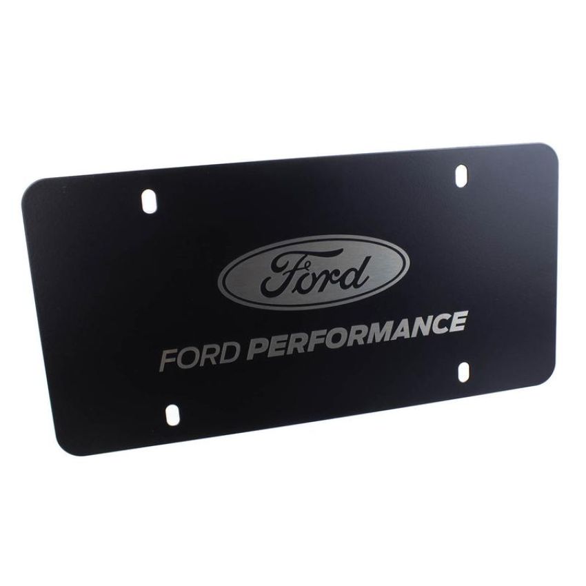 Ford Racing M-1828-LB Ford Performance Black Stainless Steel Marque Plate