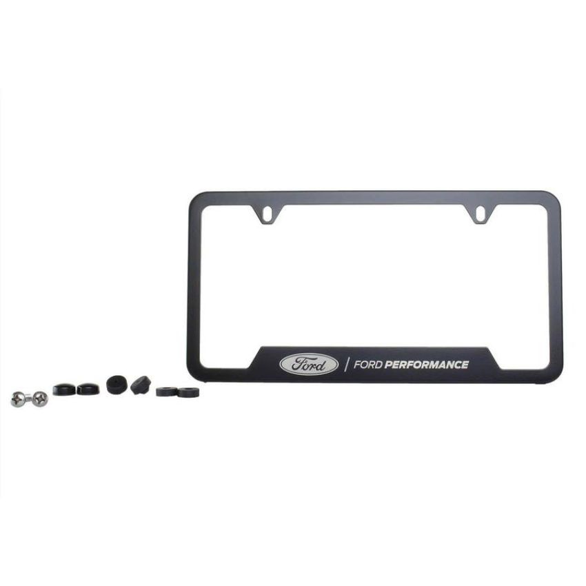 Ford Racing M-1828-SS304BK Ford Performance License Plate Frame-Black Stainless Steel
