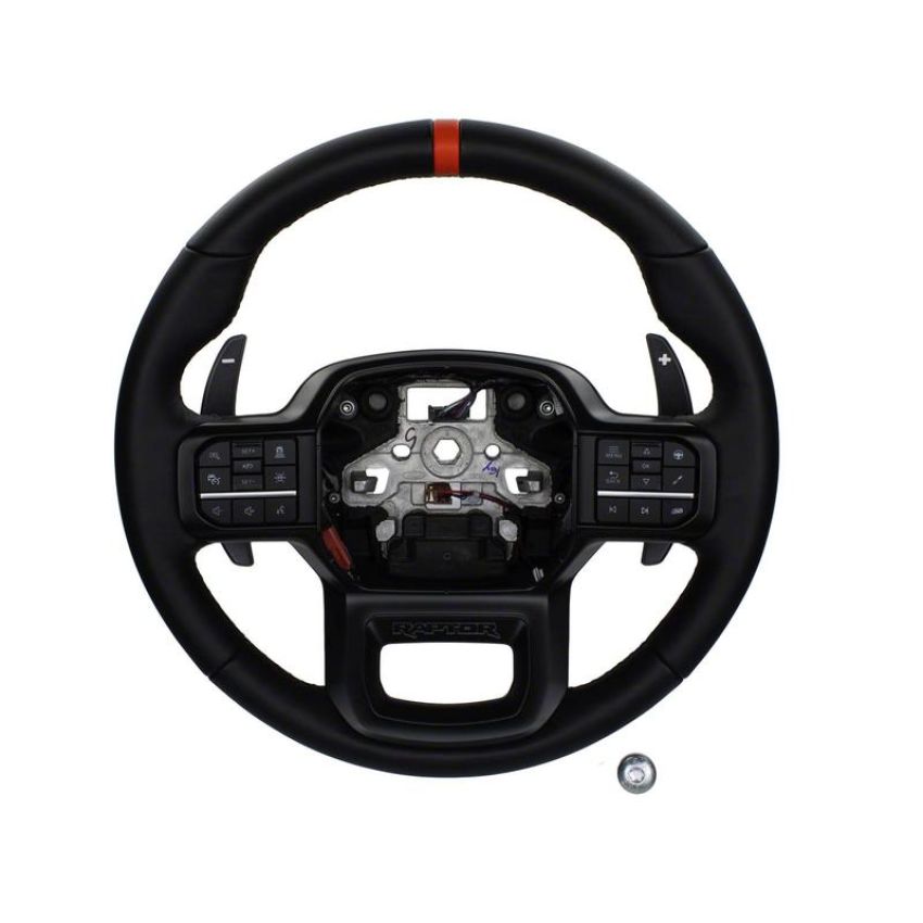Ford Racing M-3600-F15B 2021-2024 F-150 Raptor Steering Wheel Kit-Black