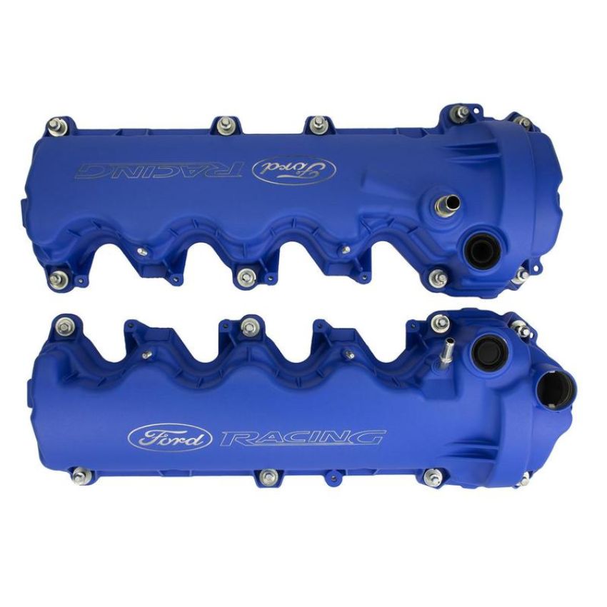 Ford Racing M-6582-FR3VBL Blue Ford Racing Coated 3-Valve Cam Covers