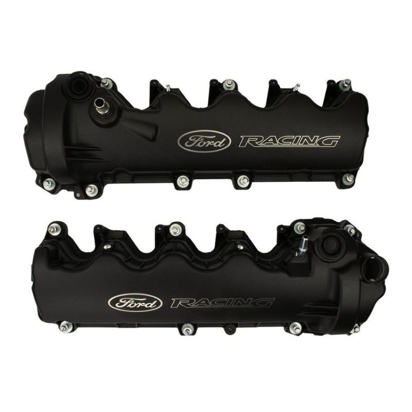 Ford Racing M-6582-FR3VBLK Black Ford Racing Coated 3-Valve Cam Covers