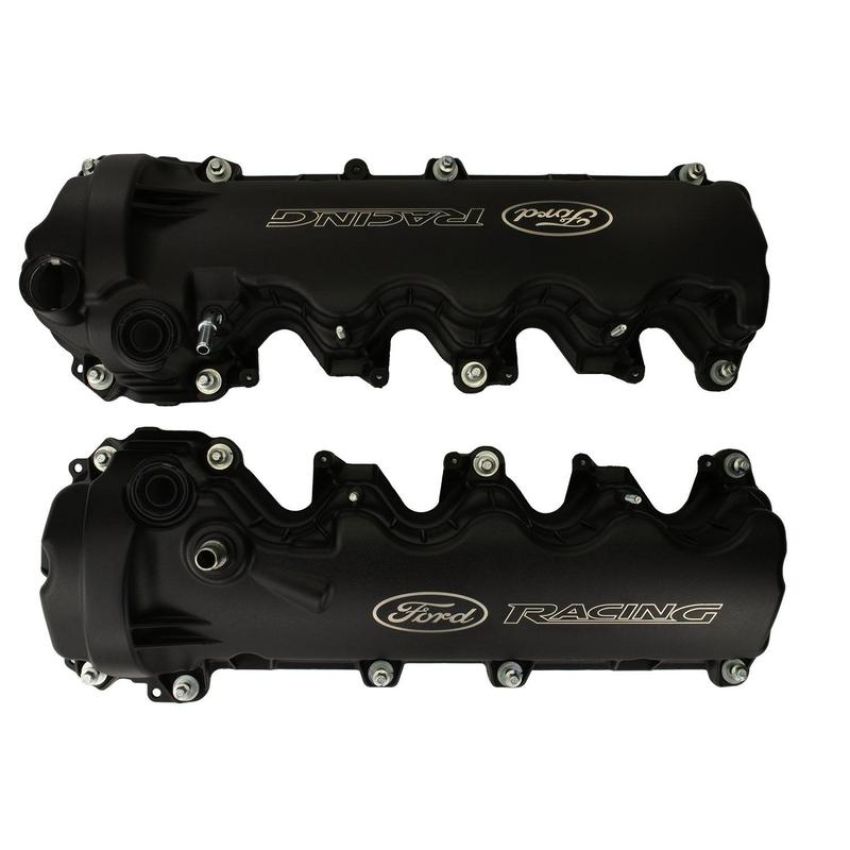 Ford Racing M-6582-FR3VBLK Black Ford Racing Coated 3-Valve Cam Covers