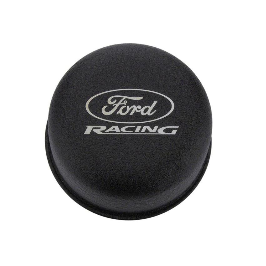 Ford Racing M-6766-FRNVBK Black Breather Cap With Ford Racing Logo