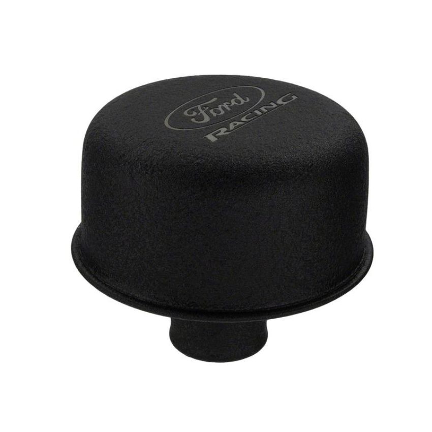 Ford Racing M-6766-FRNVBK Black Breather Cap With Ford Racing Logo