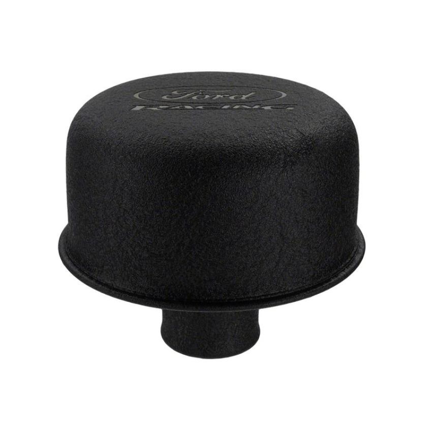Ford Racing M-6766-FRNVBK Black Breather Cap With Ford Racing Logo