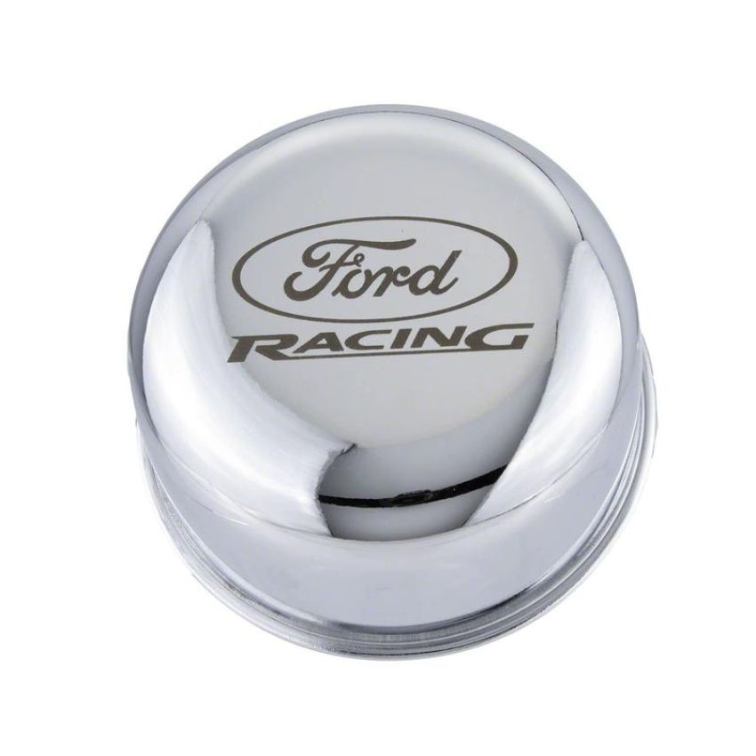 Ford Racing M-6766-FRNVCH Chrome Breather Cap With Ford Racing Logo