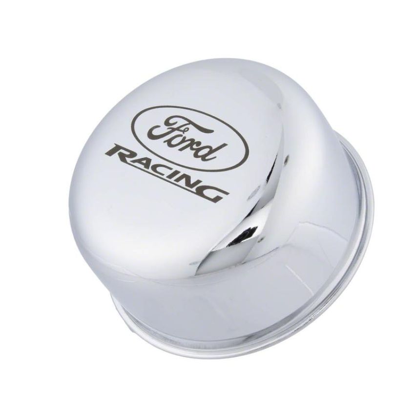 Ford Racing M-6766-FRNVCH Chrome Breather Cap With Ford Racing Logo