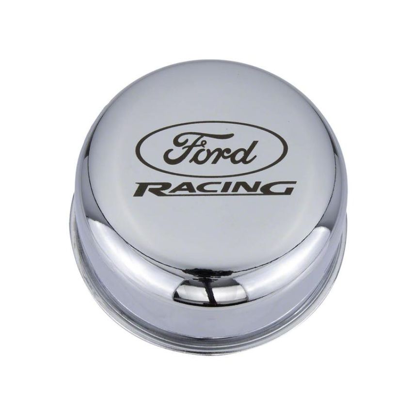 Ford Racing M-6766-FRNVCH Chrome Breather Cap With Ford Racing Logo