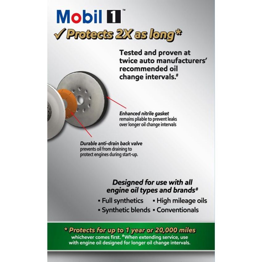 MOBIL OIL M1-201A Spin-On Lube