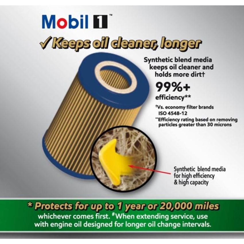 MOBIL OIL M1C-154A MOBIL 1 Cartridge Lube Metal Free Filter