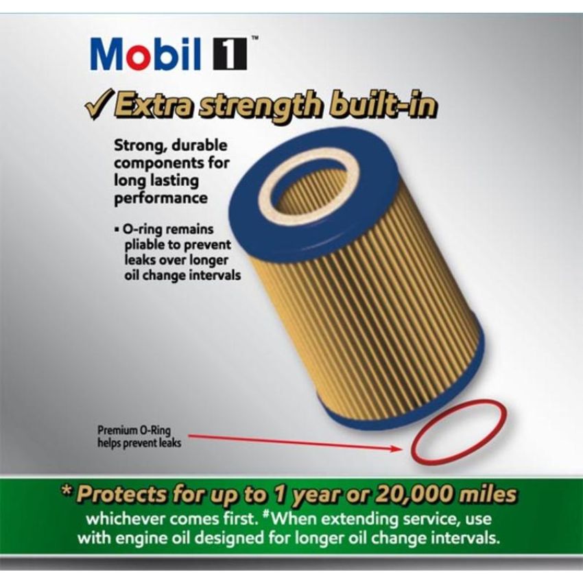 MOBIL OIL M1C-154A MOBIL 1 Cartridge Lube Metal Free Filter