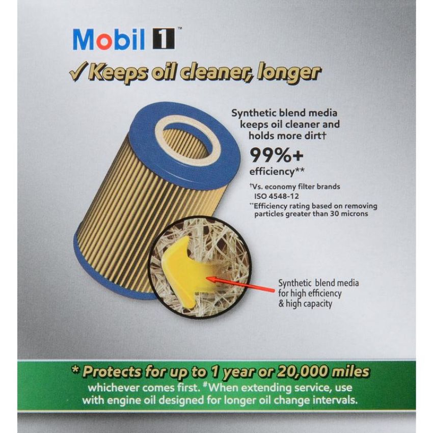 MOBIL OIL M1C-155A MOBIL 1 Cartridge Lube Metal Free Filter