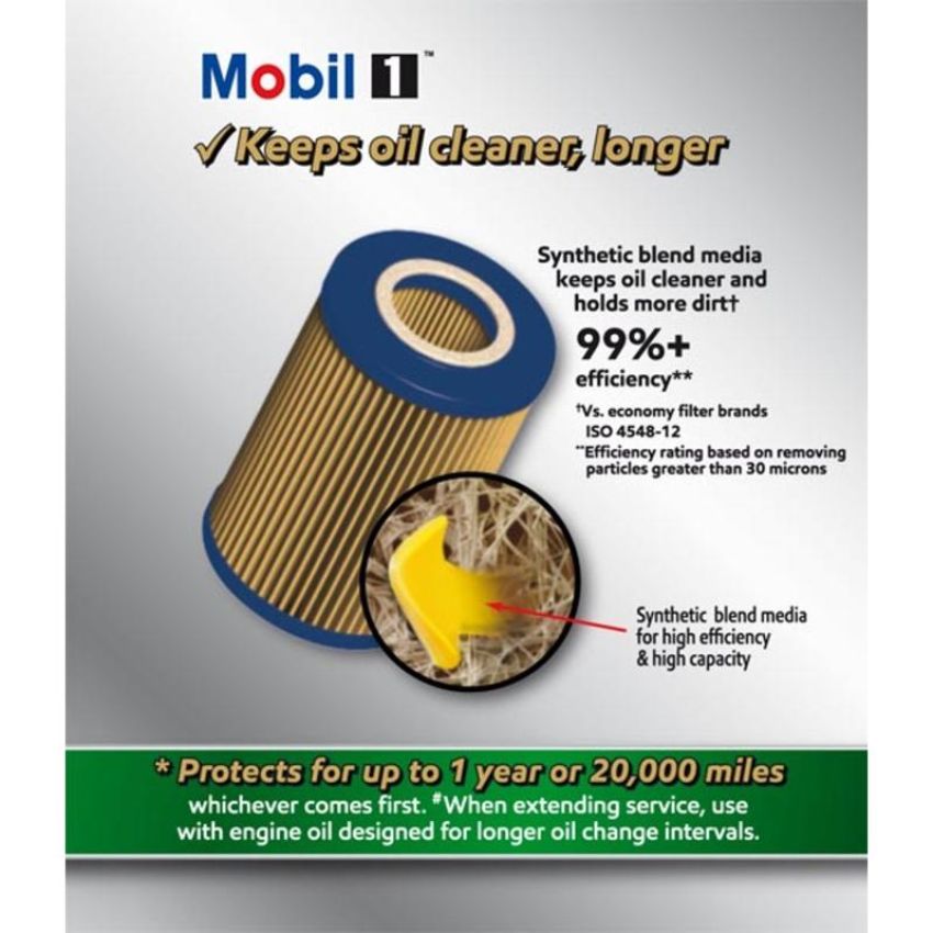 MOBIL OIL M1C-252A MOBIL 1 Cartridge Lube Metal Free Filter