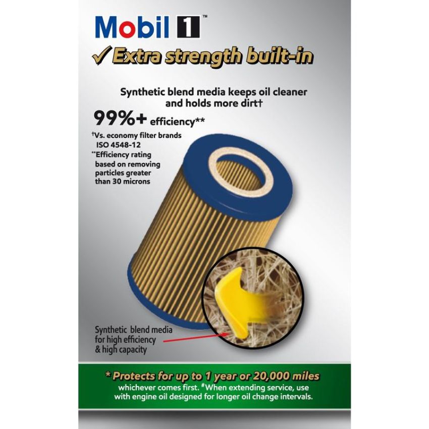 MOBIL OIL M1C-253A MOBIL 1 Cartridge Lube Metal Free Filter