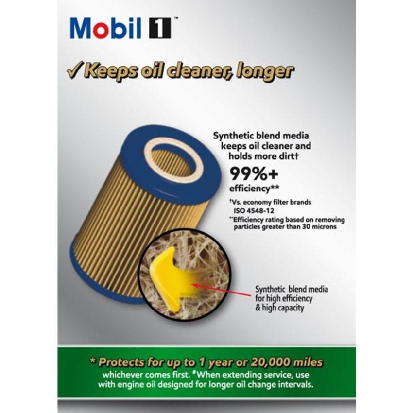 MOBIL OIL M1C-255A MOBIL 1 Cartridge Lube Metal Free Filter