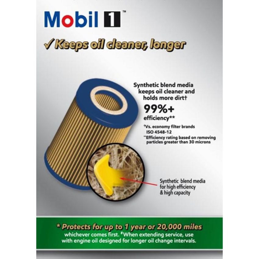 MOBIL OIL M1C-256A MOBIL 1 Cartridge Lube Metal Free Filter