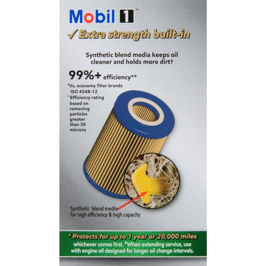 MOBIL OIL M1C-257A MOBIL 1 Cartridge Lube Metal Free Filter