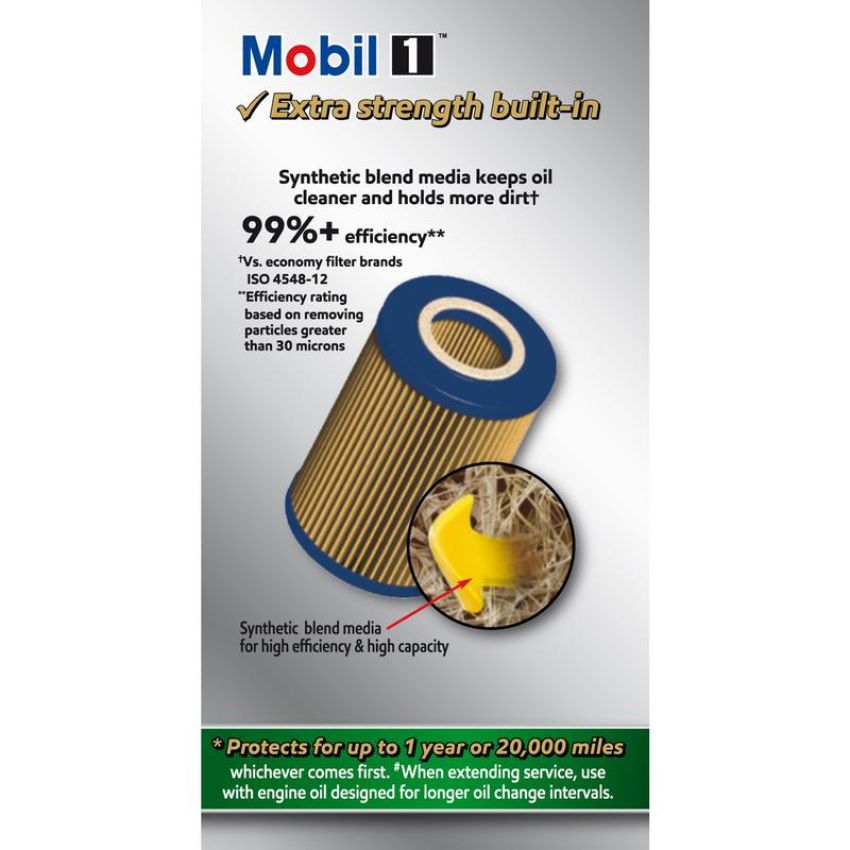 MOBIL OIL M1C-451A MOBIL 1 Cartridge Lube Metal Free Filter