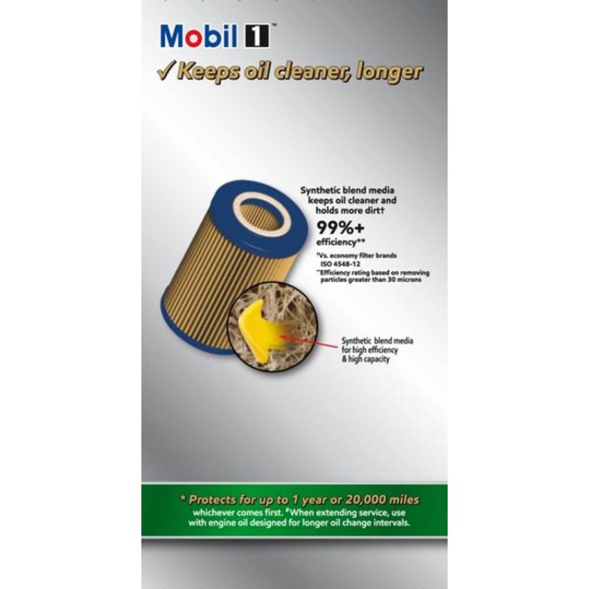 MOBIL OIL M1C-454A MOBIL 1 Cartridge Lube Metal Free Filter