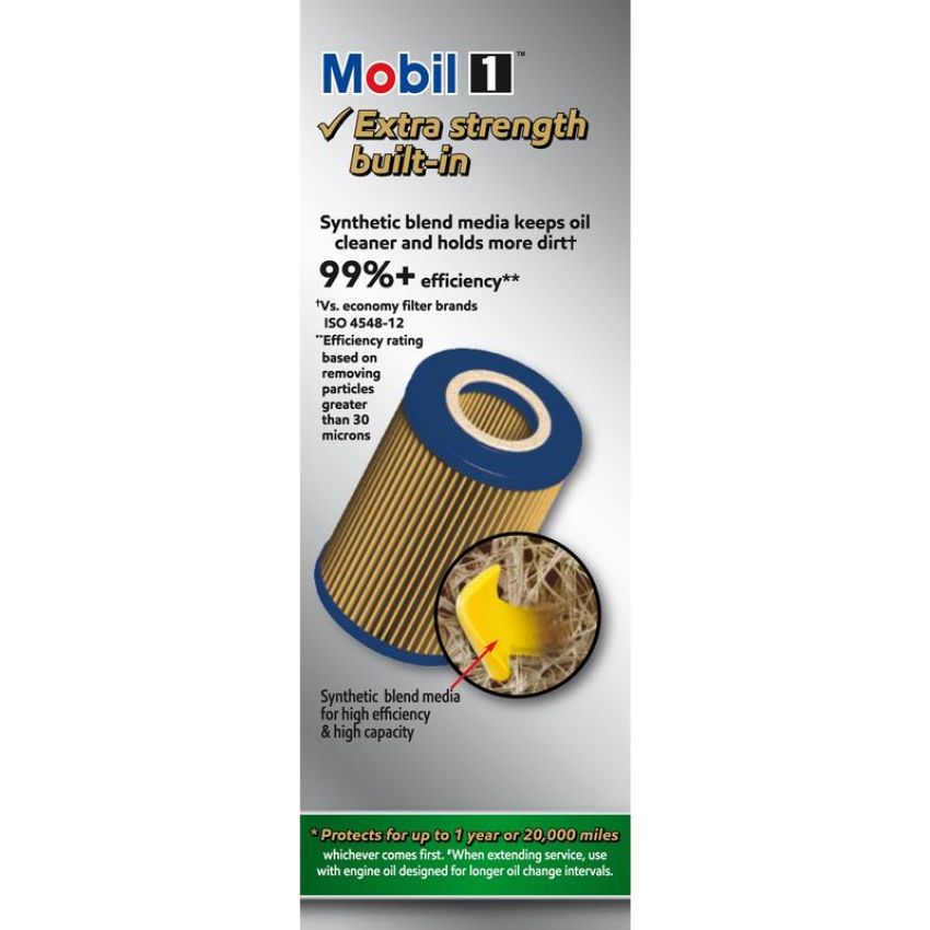 MOBIL OIL M1C-455A MOBIL 1 Cartridge Lube Metal Free Filter