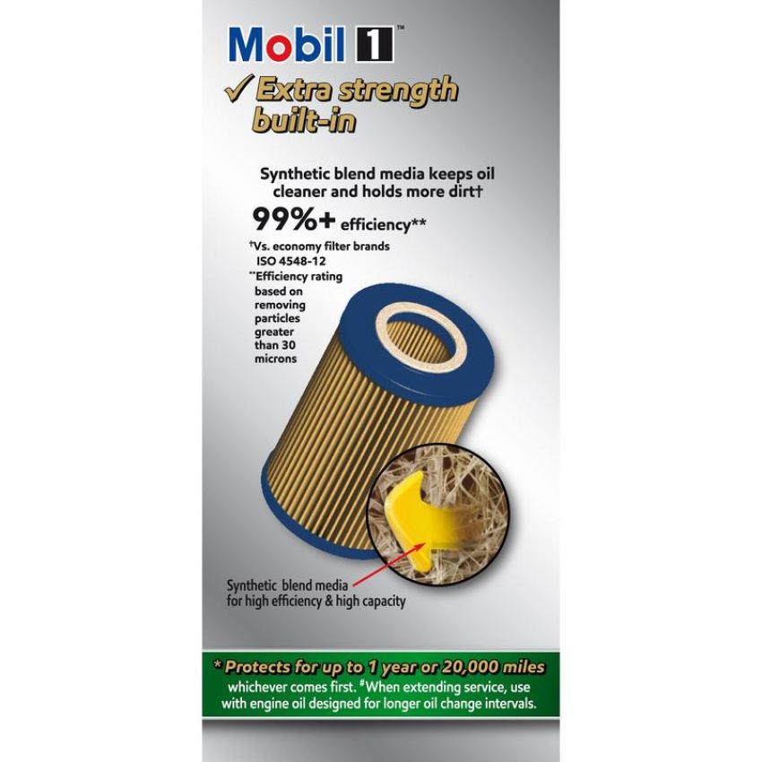 MOBIL OIL M1C-651A MOBIL 1 Cartridge Lube Metal Free Filter