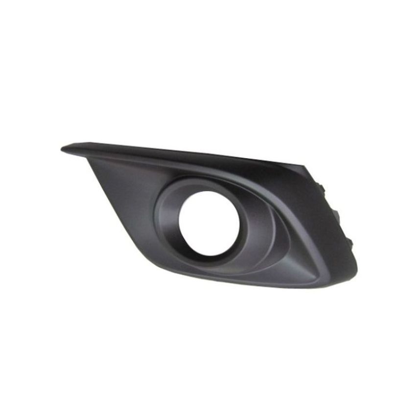 LH FRONT BUMPER INSERT FOG LAMP BEZEL; W/FOG LAMPS; PTM MAZDA 3 14-16