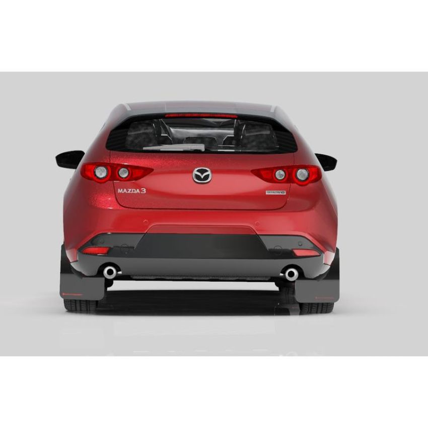 Rally Armor MF61-UR-BLK/RD Black Mud Flap/Red Logo