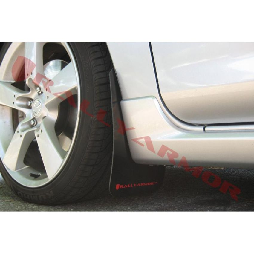 Rally Armor MF9-UR-BLK/RD Black Mud Flap/Red logo