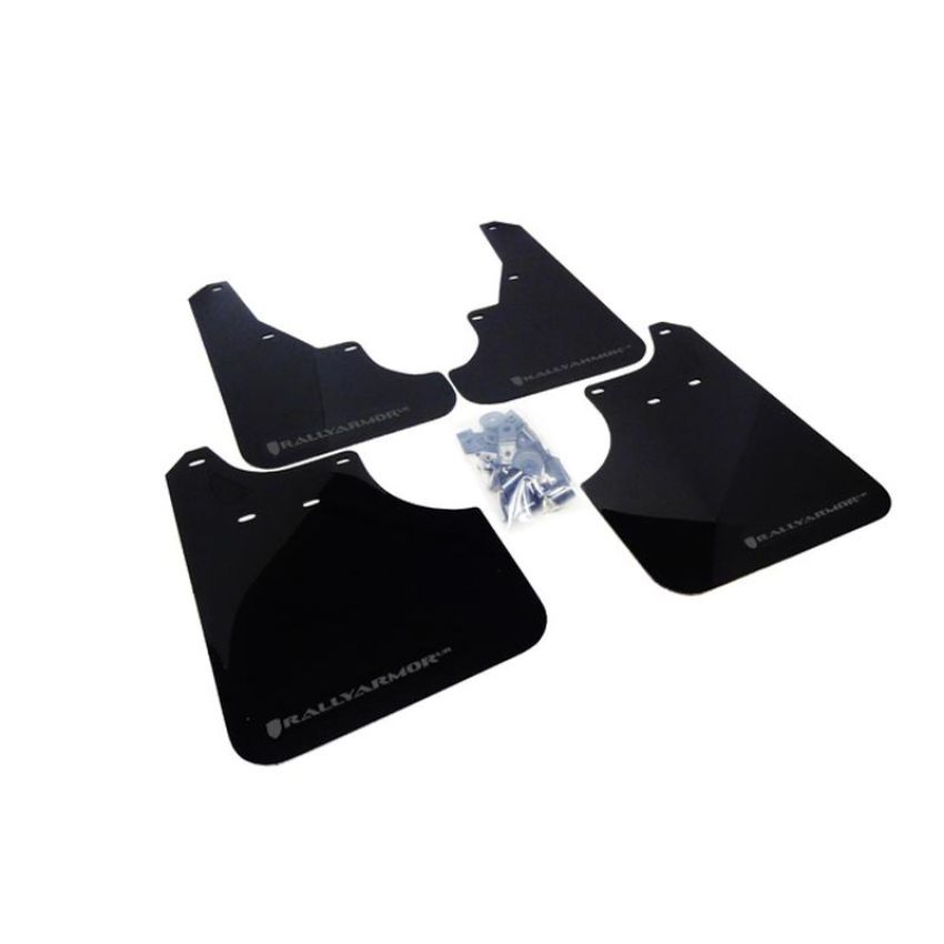Rally Armor MF11-UR-BLK/GRY Black Mud Flap/Grey Logo
