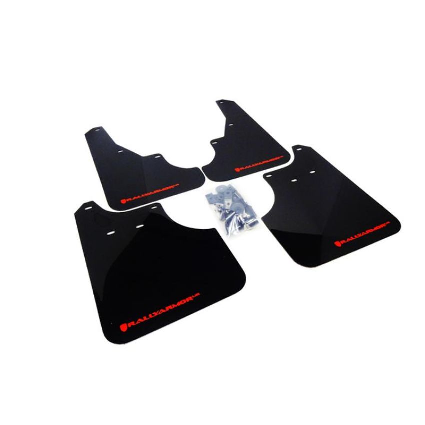 Rally Armor MF11-UR-BLK/RD Black Mud Flap/Red Logo