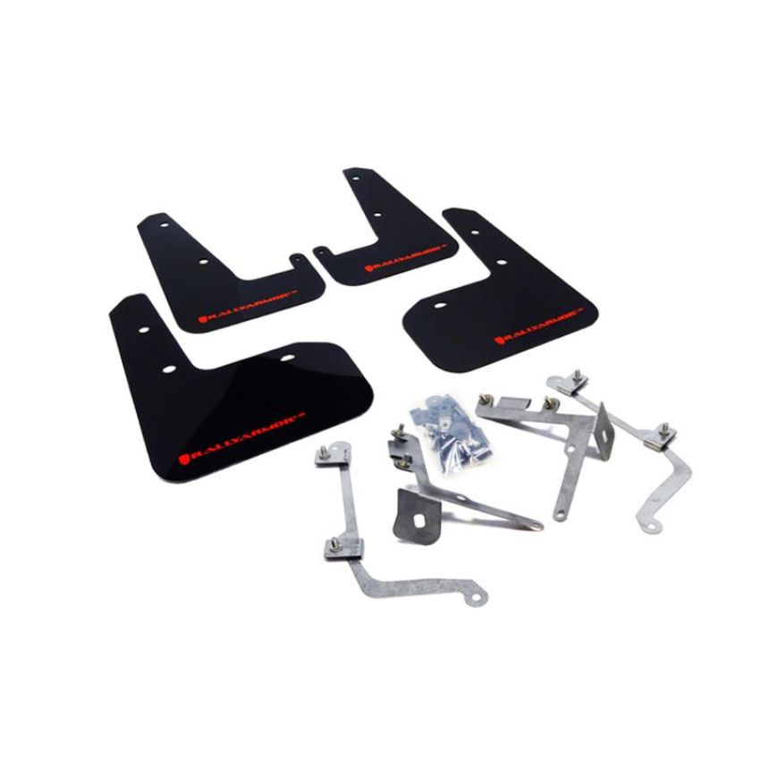Rally Armor MF19-UR-BLK/RD Black Mud Flap/Red Logo