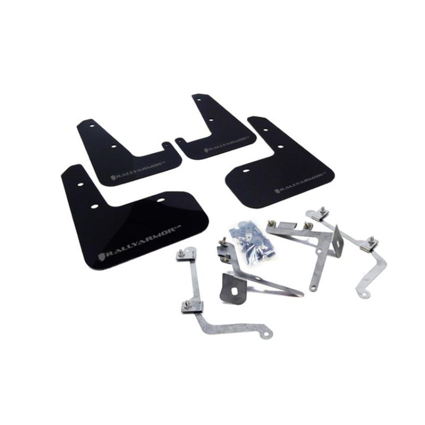Rally Armor MF19-UR-BLK/GRY Black Mud Flap/Grey Logo