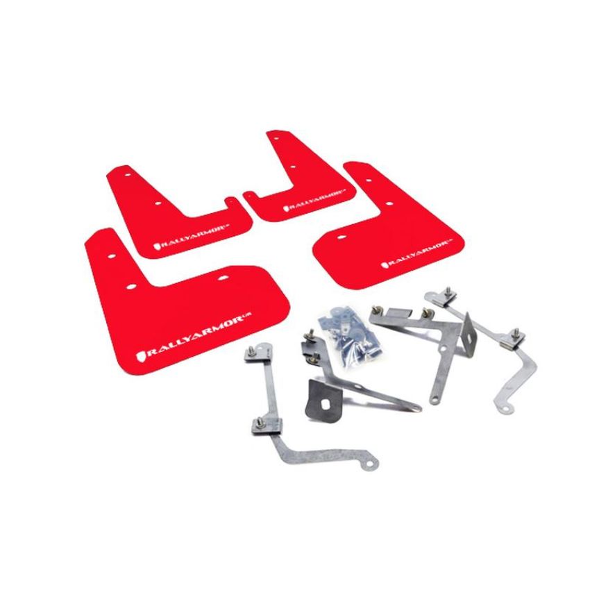 Rally Armor MF19-UR-RD/WH Red Mud Flap/White Logo
