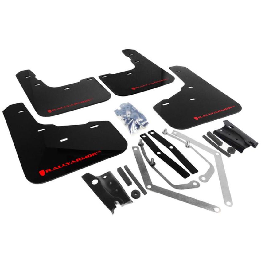 Rally Armor MF29-UR-BLK/RD Black Mud Flap/Red Logo