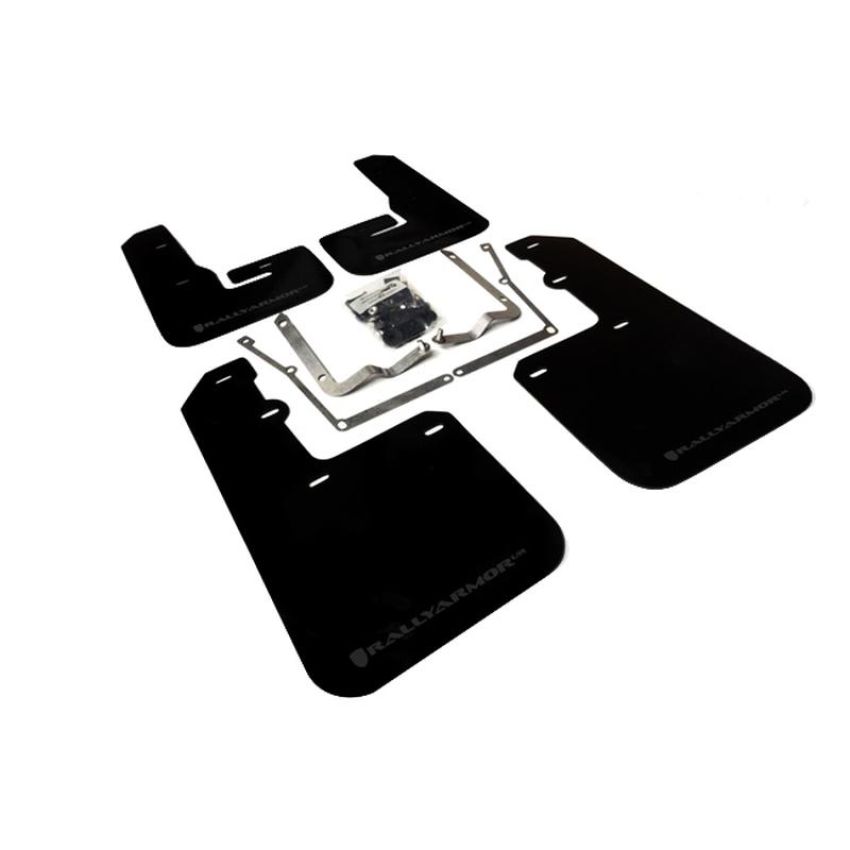 Rally Armor MF42-UR-BLK/GRY Black Mud Flap/Grey Logo