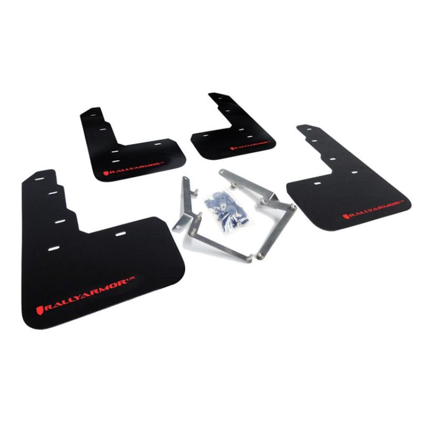 Rally Armor MF47-UR-BLK/RD Black Mud Flap/Red Logo